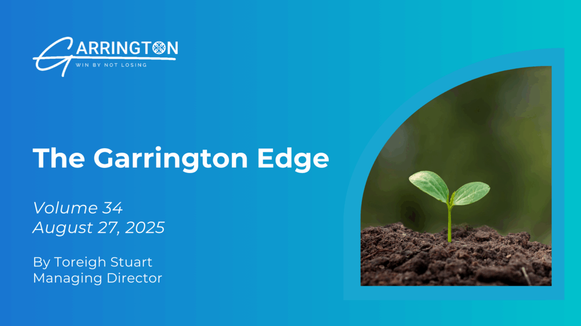 The Garrington Edge – Volume 34: Why Smaller Platforms Can Do Big Things